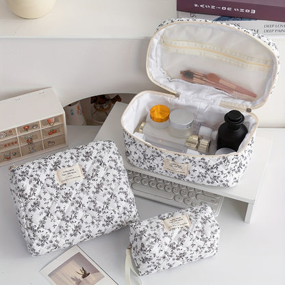 Комплект несесери за грим (3 броя) — Soft Floral Edition