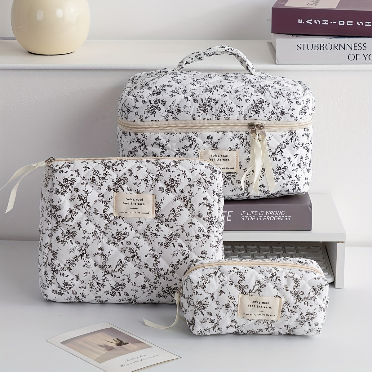 Комплект несесери за грим (3 броя) — Soft Floral Edition