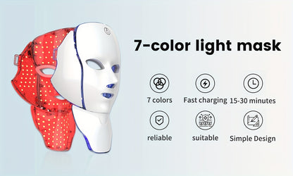 LEVURA™ 7-цветна LED маска /лице и шия/