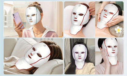 LEVURA™ 7-цветна LED маска /лице и шия/