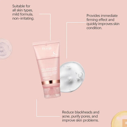 🌙 Collagen Overnight Wrapping Peel-Off Facial Mask