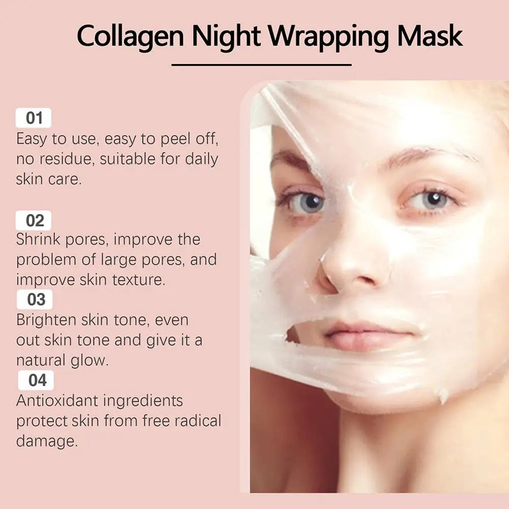 🌙 Collagen Overnight Wrapping Peel-Off Facial Mask
